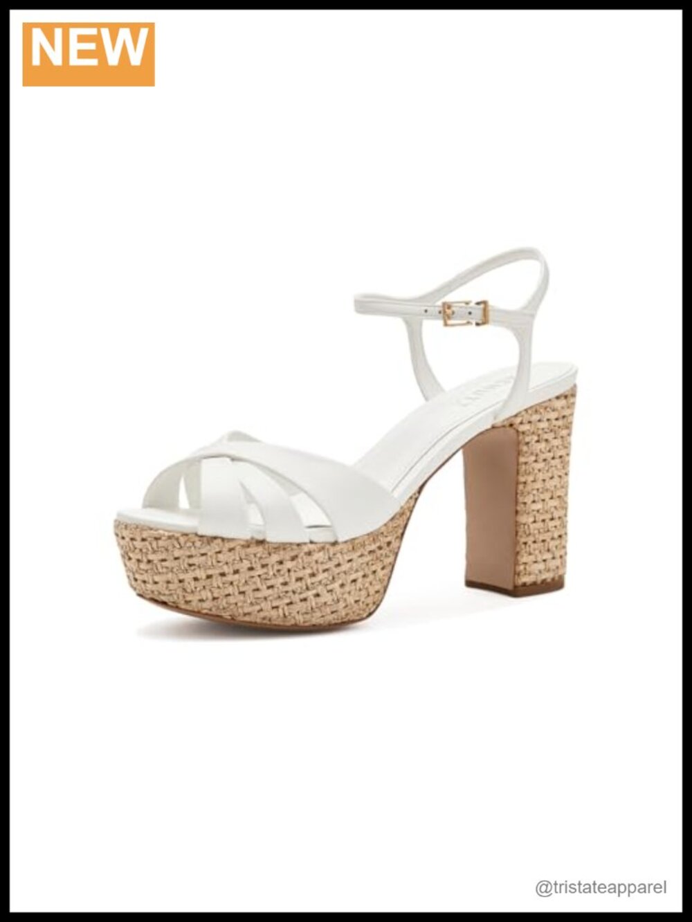 Raffia Platform Heeled Sandals